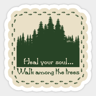 Heal your soul_green Sticker